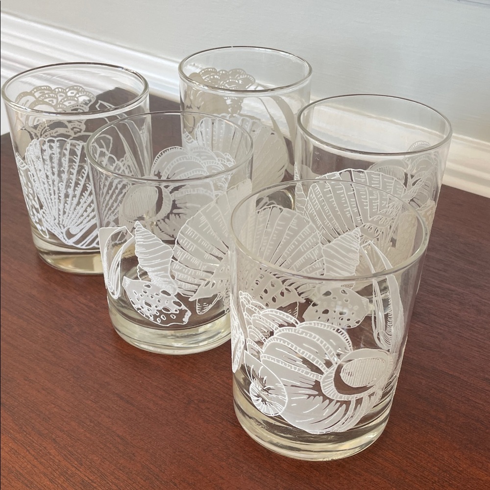 Vintage Tastesetter Whiskey Sea Shell glasses